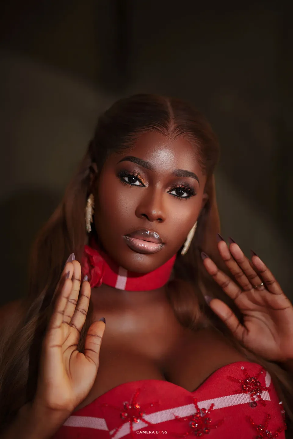 Red Dress Model, photographed by CameraBoss